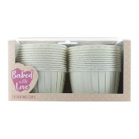 24 Formas Cozimento Cup Cakes Brancas 24 Formas Cozimento Cup Cakes Brancas