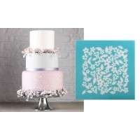 Stencil Floral Flexível Rede