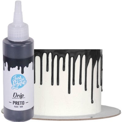 Drip Chocolate Preto para Bolos 