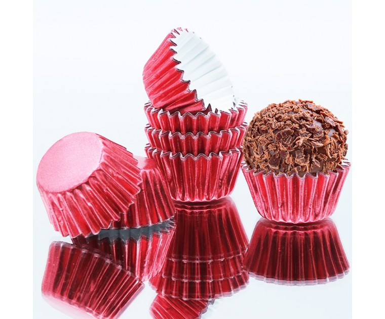 Forma Brigadeiro Metalizada nr.5 Vermelha