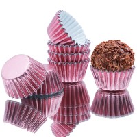 Forma Brigadeiro Metalizada nr.5 Rosa Bebé 