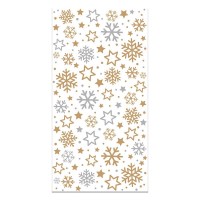 20 Sacos Transparentes Flocos Neve