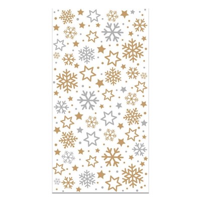 20 Sacos Transparentes Flocos Neve