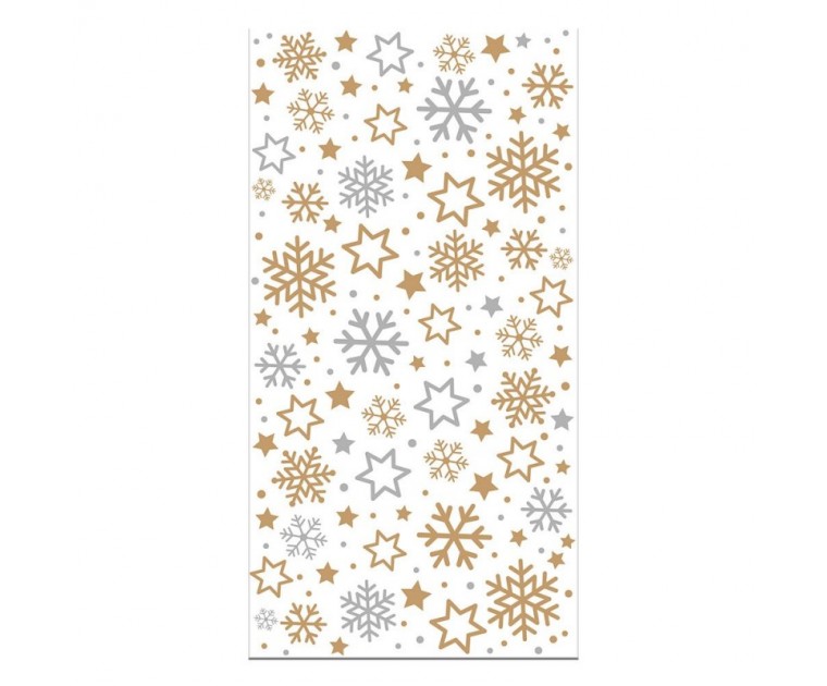 20 Sacos Transparentes Flocos Neve