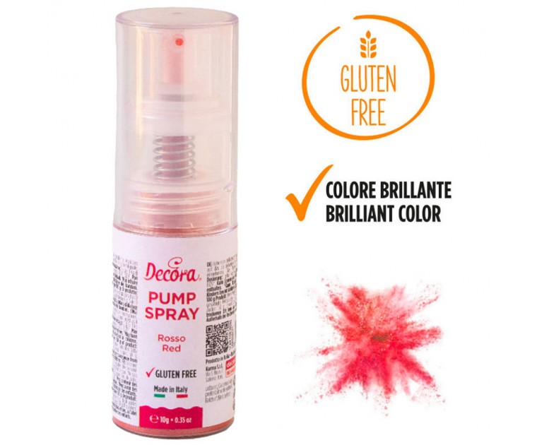 Pó Glitter Vermelho bomba spray 10g