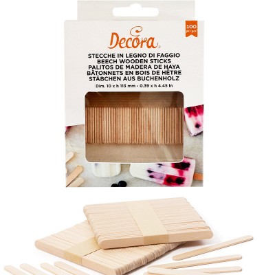 100 Paus Gelado Madeira Natural