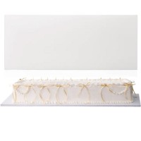 Base Rectangular Long Cake Alta Branca 