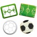 Conj. 2 Cortadores Futebol- Bola e Estádio