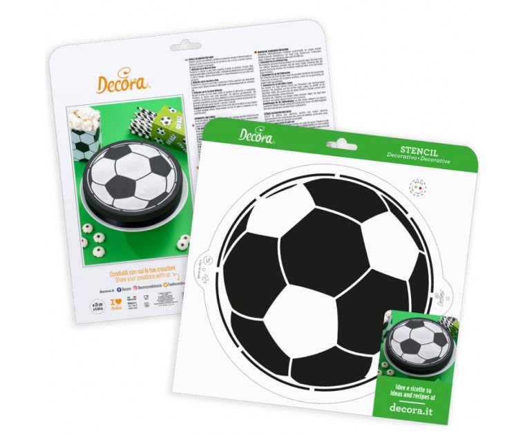 Stencil Bola de Futebol ø 25 cm