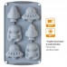 Tabuleiro Silicone 6 Mini Formas Espaço