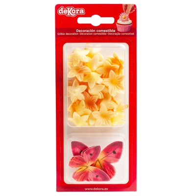 Pack de Flores Amarelas e Borboletas Pack de Flores Amarelas e Borboletas
