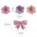 Decorações Comestíveis Laços e Flores Cores Sortidas