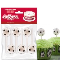 Kit Decoração 6 Bolas Futebol