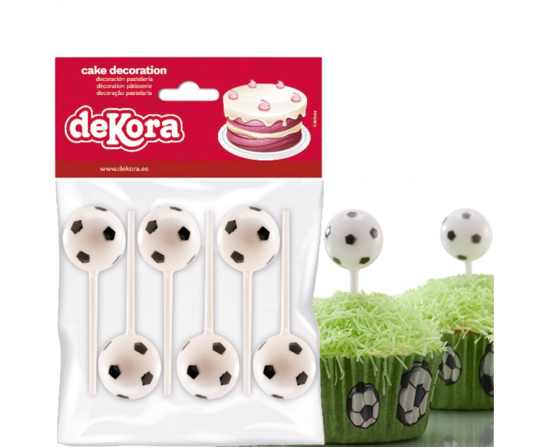 Kit Decoração 6 Bolas Futebol