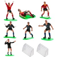 Set  Jogadores Futebol Vermelhos e Azuis