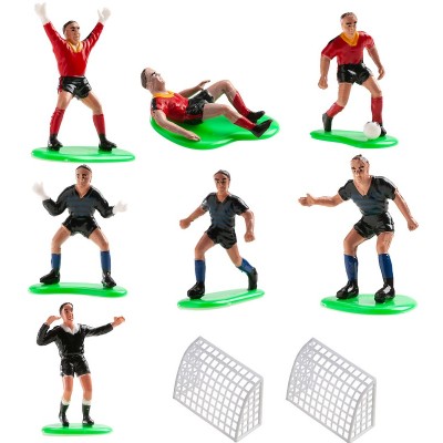 Set  Jogadores Futebol Vermelhos e Azuis