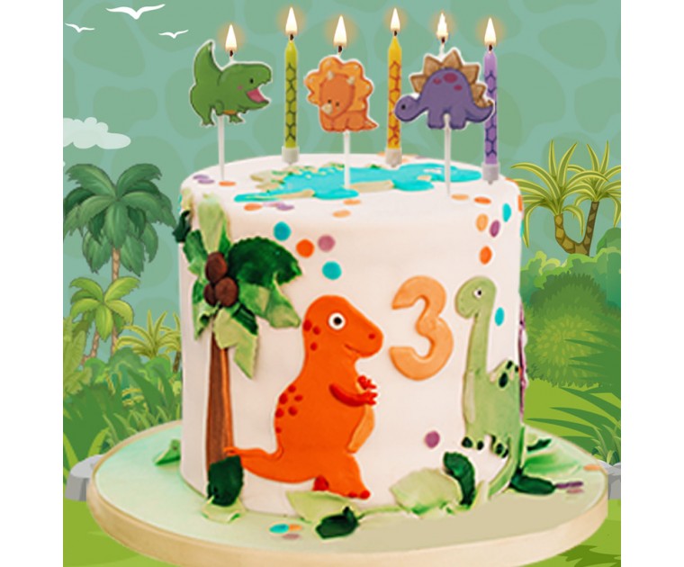 Sortido de Velas Dinossauro