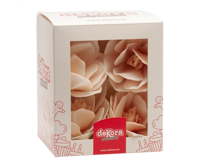 Flor Magnólia Brancas em hóstia comestíveis