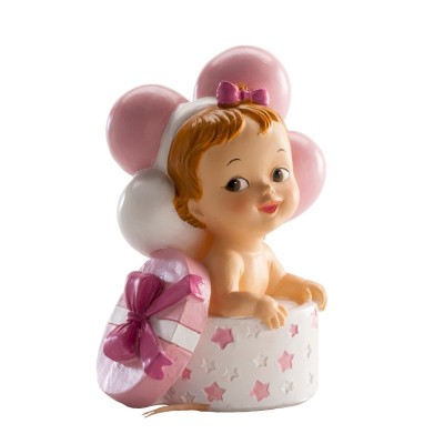 Topo de Bolo Batizado/Aniversário Menina Presente