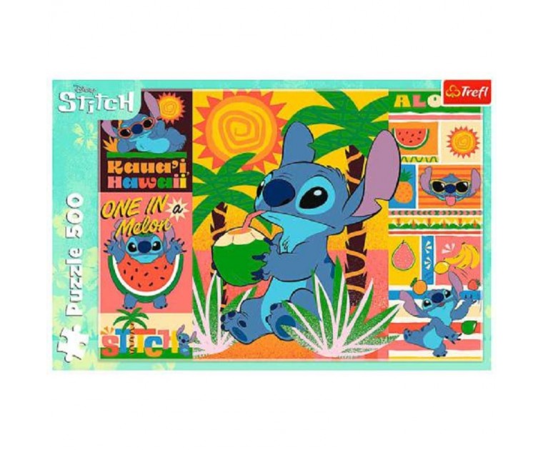 Puzzle 500 Peças Holidays with Stitch