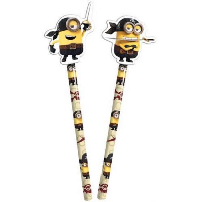 Lápis com Borracha Minions***