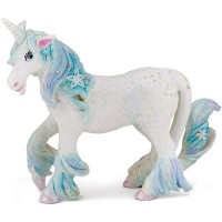 Boneco Decorativo/ Topo Bolo Unicórnio de Gelo