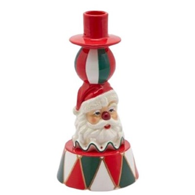 Suporte Velas Pai Natal Palhaço 21 cms