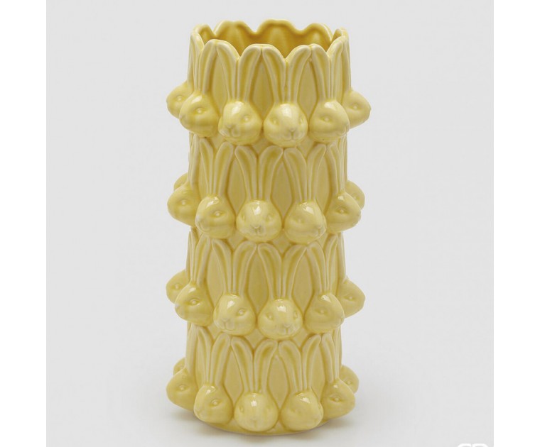 Jarra Coelhos Amarela 32 cms
