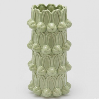 Jarra Coelhos Verde 32 cms Jarra Coelhos Verde 32 cms