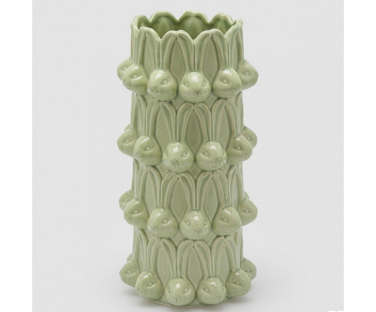 Jarra Coelhos Verde 32 cms