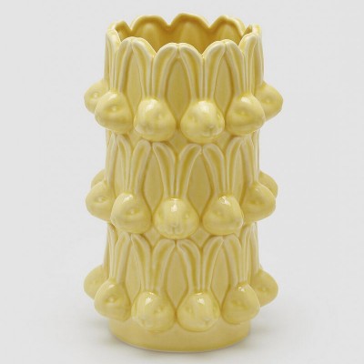 Jarra Coelhos Amarela 25 cms