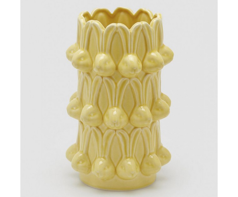 Jarra Coelhos Amarela 25 cms
