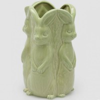 Jarra Coelhos Verde 30 cms