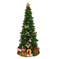 Vela decorativa Árvore Natal Decorada 28 cms