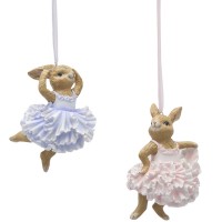 Decoração Pendentes Coelhas Bailarinas***