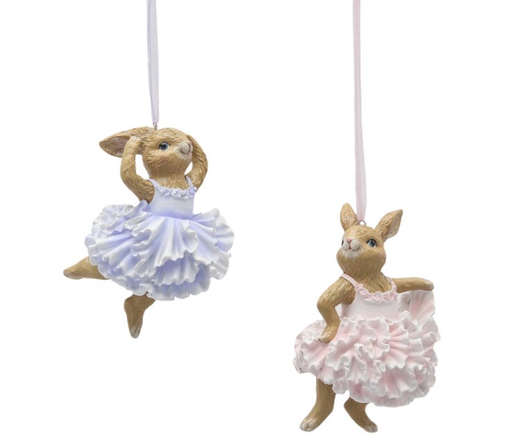 Decoração Pendentes Coelhas Bailarinas***