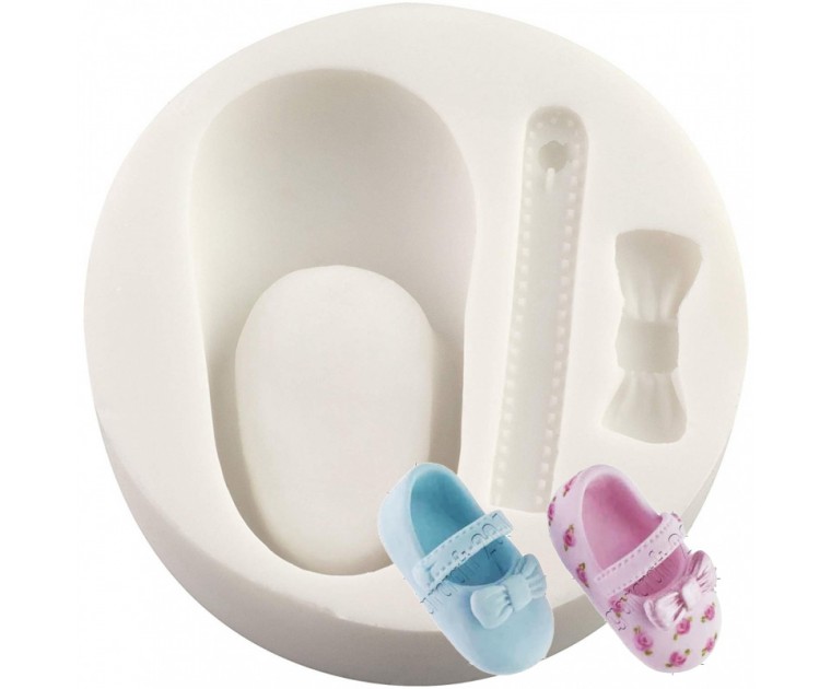Molde Silicone Sapatinho de Bebé