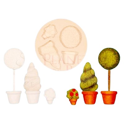 Molde Silicone Arbustos