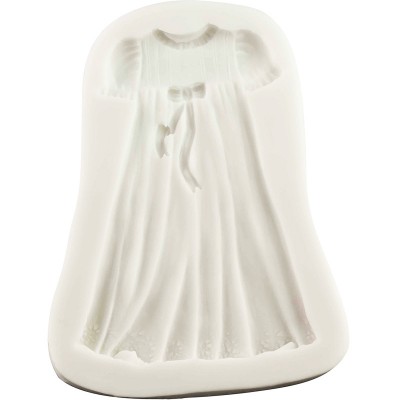 Molde Silicone Vestido de Batismo/Comunhão