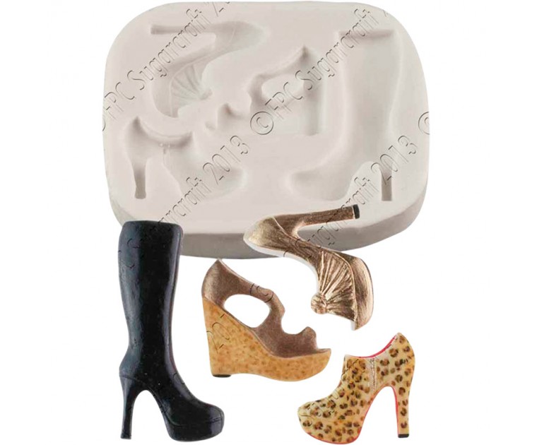 Molde Silicone Sapatos