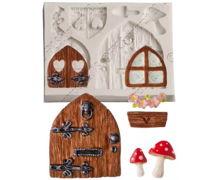 Molde Silicone Portas e Janelas Fadas