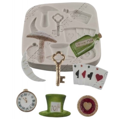 Mold Silicone Alice no País das Maravilhas