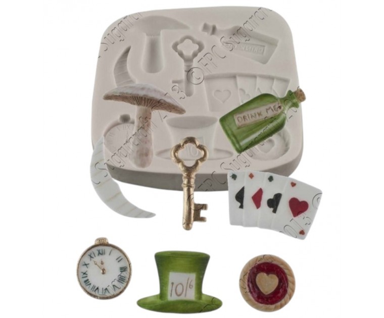 Mold Silicone Alice no País das Maravilhas