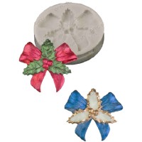 Molde Silicone Azevinho com Laço