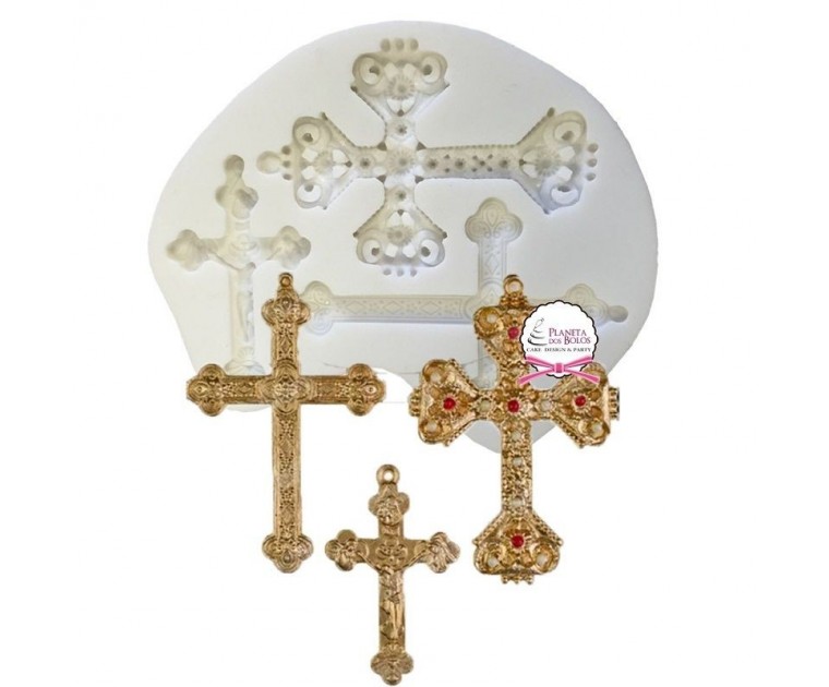 Molde de Silicone Cruxifixo Grande