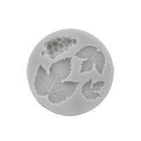 Molde de Silicone Uvas e Folhas