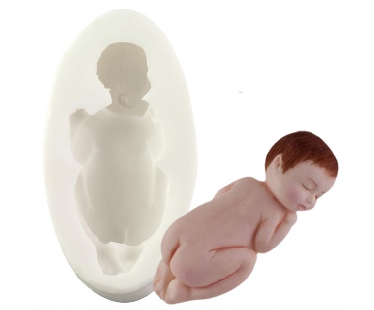 Molde Silicone Bebé a Dormir