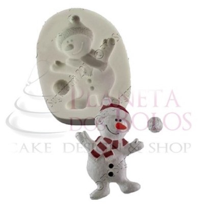 Molde Silicone Boneco de Neve Dançante