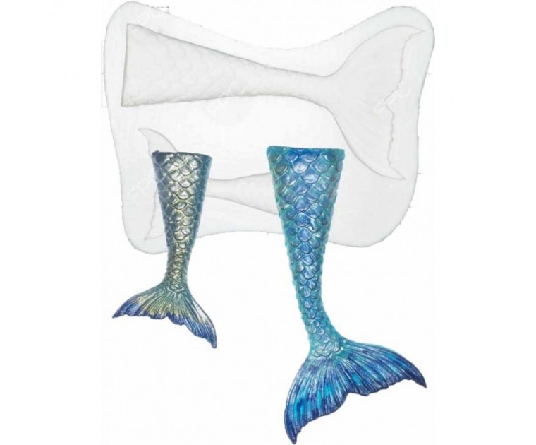 Molde Silicone Caudas de Sereia