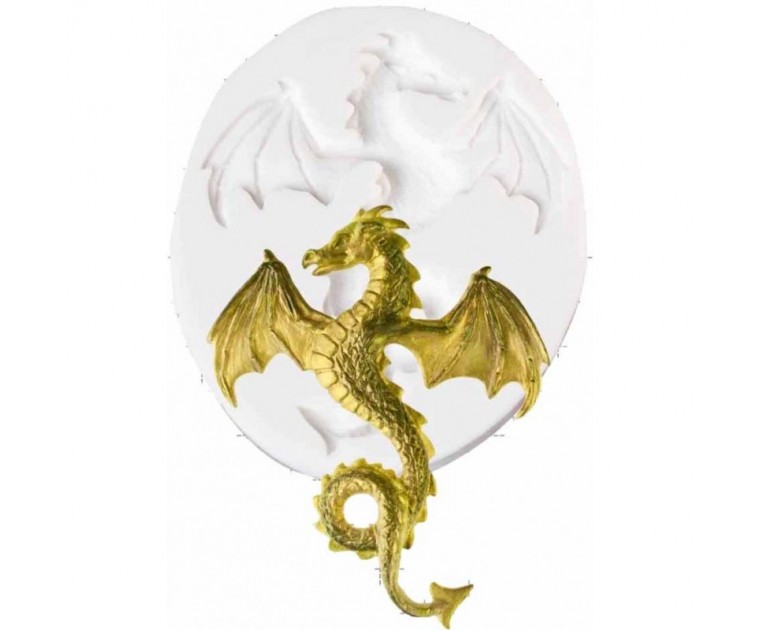 Molde Silicone Dragão Voar